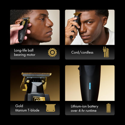 LithiumFX Cord/Cordless Lithium Ergonomic Hair Trimmers for Men