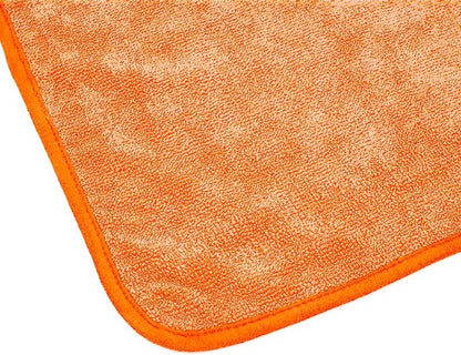Premium FTW Microfiber Cleaning Towels - Streak-Free & Scratchless | 16" x 16", Orange, 3-Pack