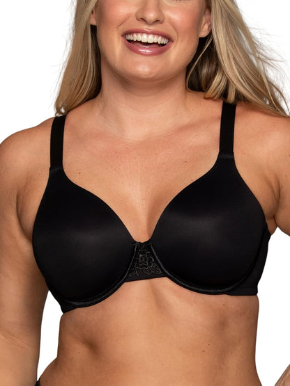 Vanity Fair Womens Full Figure Beauty Back Smoothing Bra, 4 Way Stretch Fabric, Lightly Lined Cups Up to H