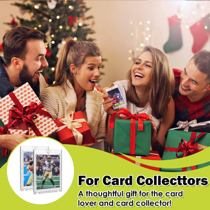 130PT Magnetic Card Holders for Trading Cards, 36ct One Card Touch Holder Baseball Card Thick Protectors Hard Plastic Magnetic Card Case Sports Football Basketball Top Loads for Cards Sleeves