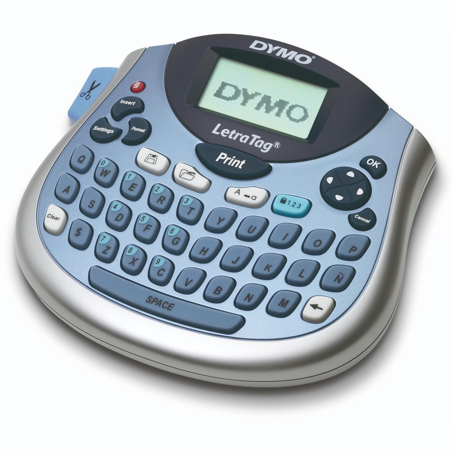 DYMO LetraTag Bundle, Handheld 100T Printer, Portable, QWERTY Keyboard, Includes 13ft Black on White Labels and 13ft Black on Clear Labels - Home Organization, Crafting, Labeling