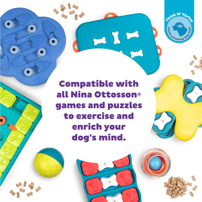 Outward Hound by Nina Ottosson Puzzle Bitez USA Made Dog Treats, Pumpkin Flavor, Bite-Sized Training Reward and Interactive Puzzle Toy Treats, 7.5oz