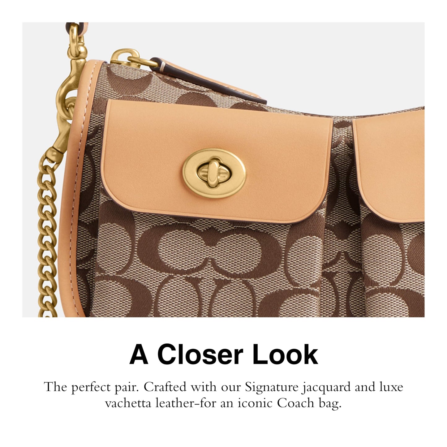 COACH Women's Twin Turnlock Waverly Bag, Jacquard, One Size