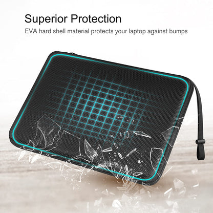 FINPAC Hard Laptop Sleeve Case for 15.3 inch MacBook Air M5/M4/M3/M2 (2026-2023) A3448 A3241 A3114, 16.2 inch MacBook Pro M5/M4/M3/M2 Pro/Max (2026-2021), Waterproof Case for Surface Laptop, Black