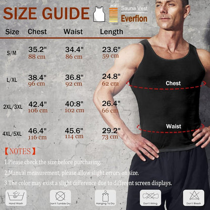 Men's Sauna Shirt - Short Sleeve Sweat Body Shaper Vest for Gym Workouts | Fitness Tank Top