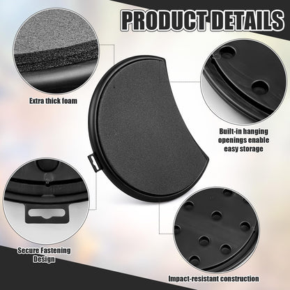 Novabright 4 Pcs 5 Gallon Kidney Shape Bucket Seat, Bucket Lid Seat with Foam Cushion Padding for Option Ice Fishing, Baseball, Gardening and Camping