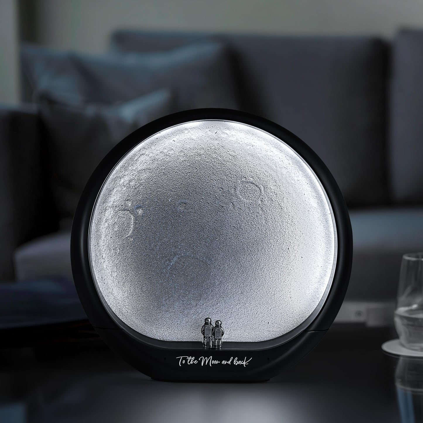 mamre Astronaut Couple Lunar Lamp Moon Light 3D Moon Rechargeable Night Light Gift Home Decor Lighting for Anniversary Birthday Valentine's Day Christmas