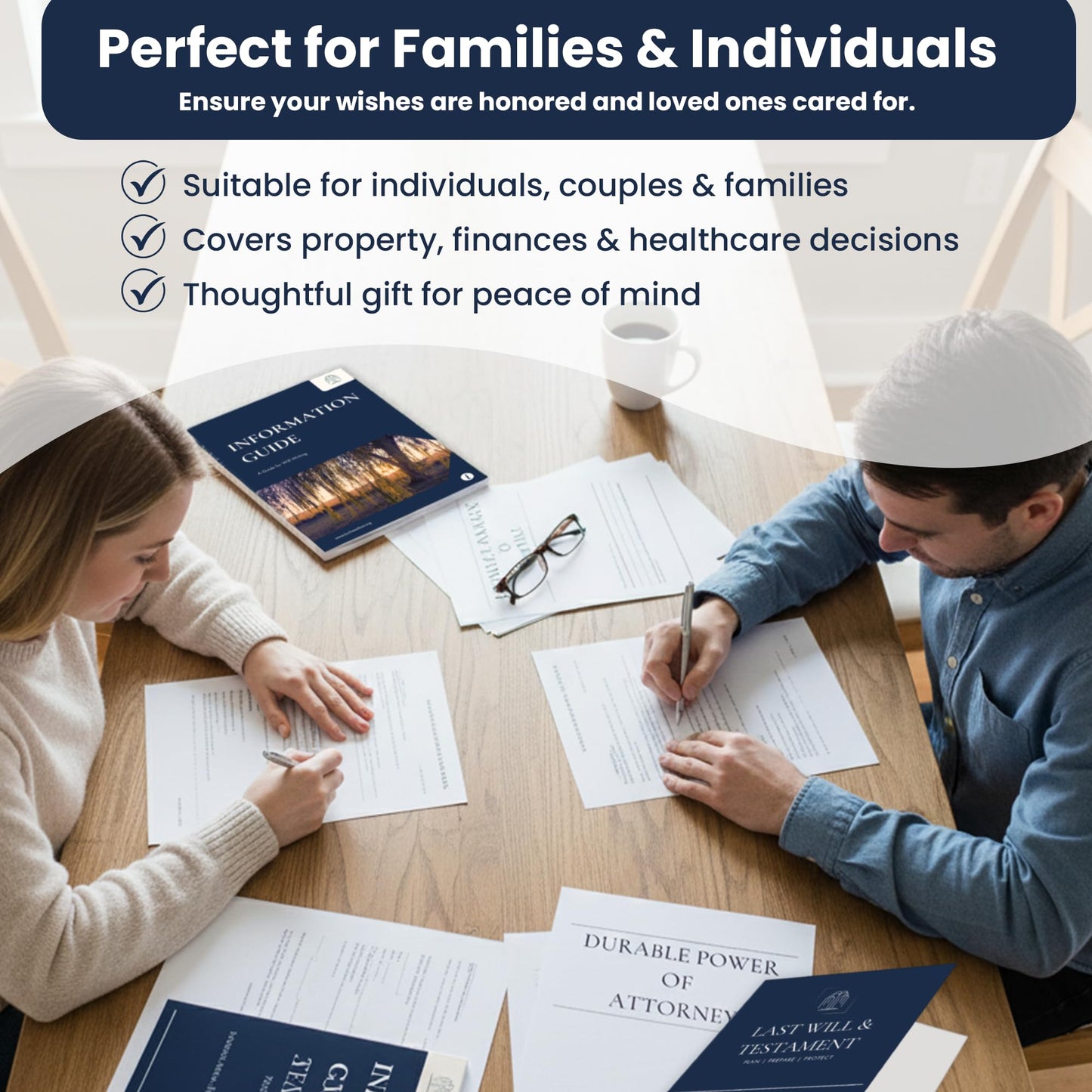 By The Willow Estate Planning Kit – Last Will and Testament Kit, Living Will, Durable Power of Attorney & Medical Directive - Attorney Approved Forms, Valid in 50 States