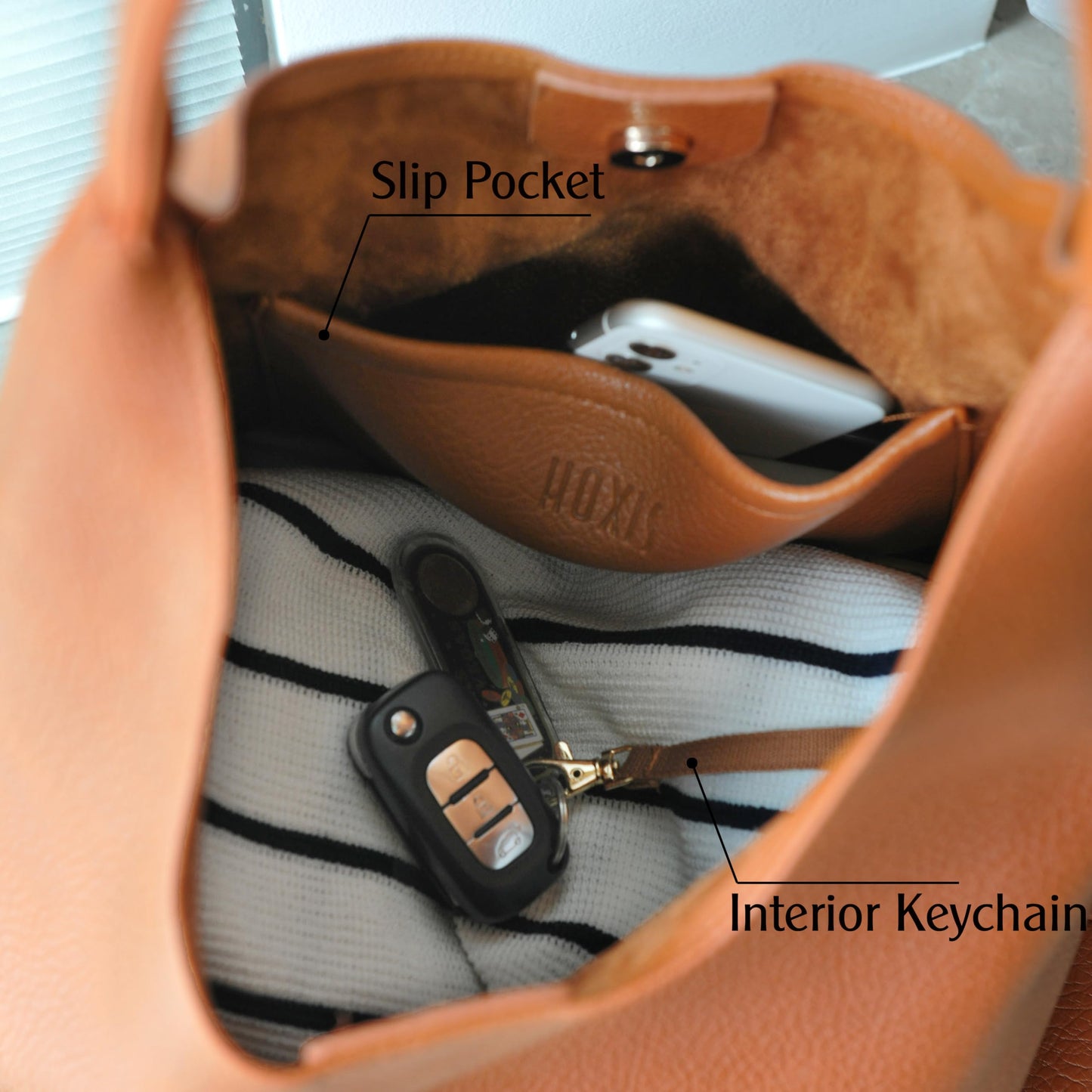 Hobo Bags for Women Soft Vegan Leather Shoulder Handbag Slouchy Tote Purses (Orange-brown)