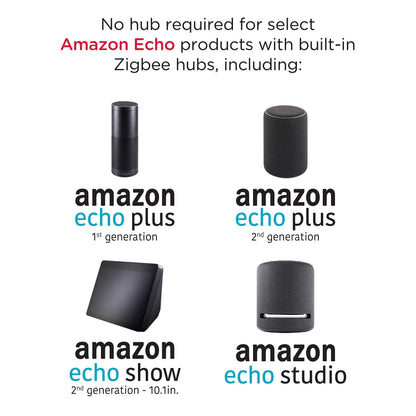 Enbrighten Zigbee Dimmer, QuickFit & SimpleWire, Pairs Directly with Echo Studio/Show 10/Plus 1st & 2nd Gen, Works WIth Alexa, Google Assistant, White & Light Almond, Smart Light Switch, 43080