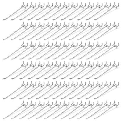 IANFAN 100 Pack 6 Inch Pegboard Hooks, Metal Shelving Hooks Organizer, L-Shape Design, Rust Resistant, for Garage Tools Storage