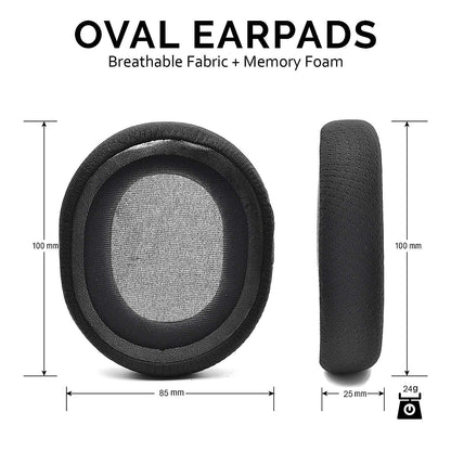 Arctis 3/5 / 7/9 Replacement Black Fabric Ear Pads Cushion Compatible with SteelSeries Arctis 3 / Arctis 5 / Arctis 7 Arctis 9 / Arctis 1 / Arctis pro Lossless Wireless Gaming Headset Headphone