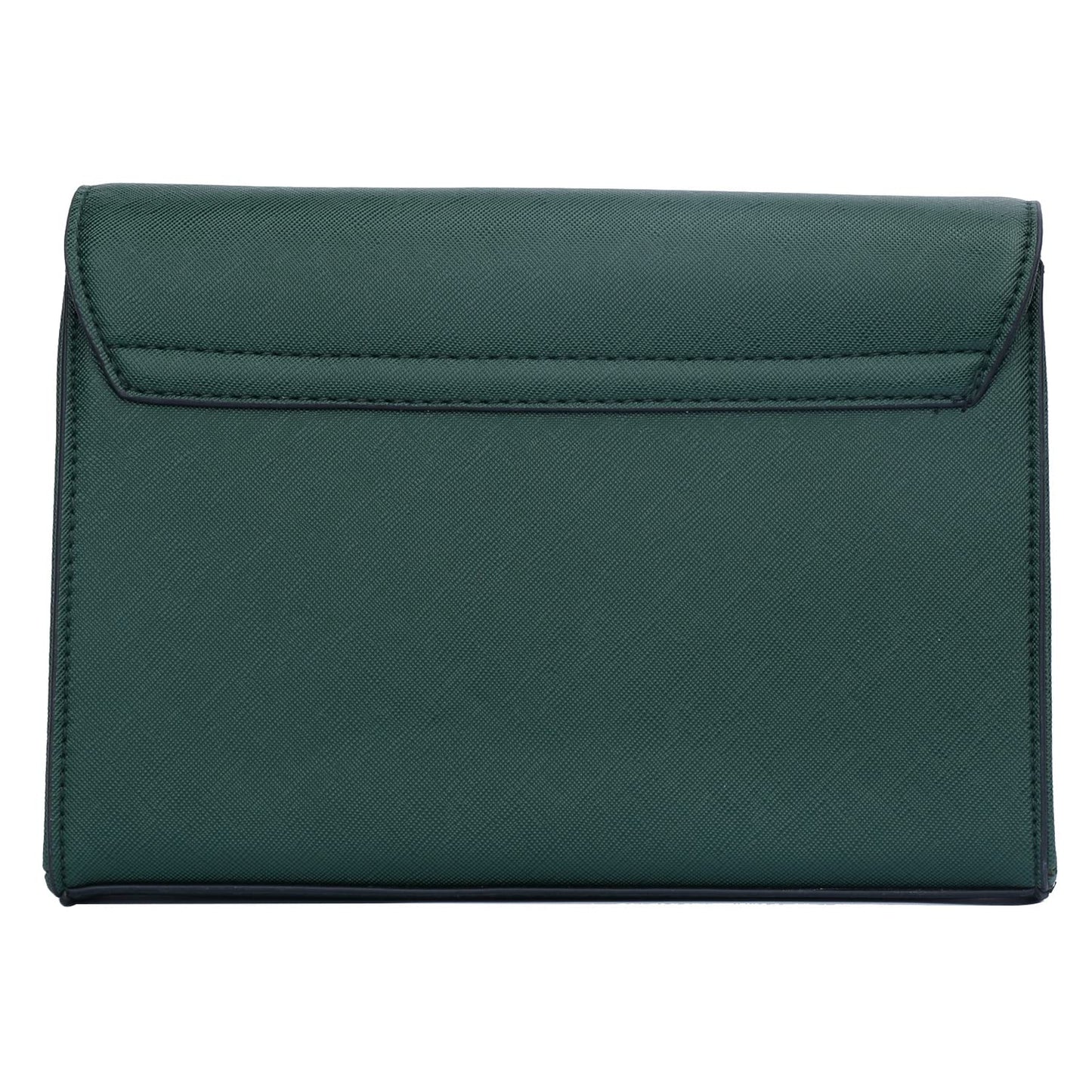 KKXIU Women Elegant Faux Leather Evening Envelope Clutch Purse Foldover Bags for Party Wedding Prom (A-Olive)