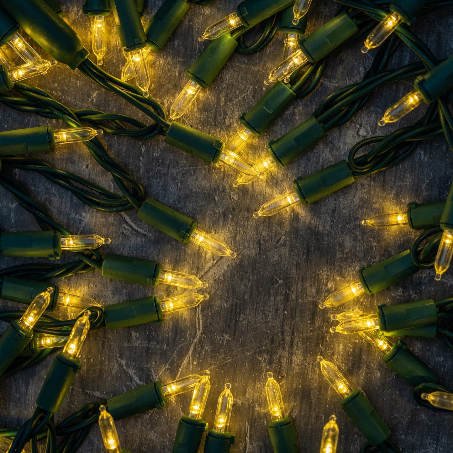 SWEET SHINE Warm White LED Christmas Lights 200 Count, Pack of 2 Sets 25 ft 100 LED Green Wire Mini String Lights Set (Warm White)