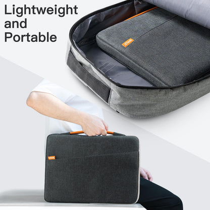 JETech Laptop Sleeve for MacBook Neo (A18 Pro), 13-14Inch MacBook Air/Pro (M1-M5, 2020-2026), Waterproof Bag with Portable Handle and Pocket, Compatible with 13-13.6 Inch Notebook (Dark Grey)