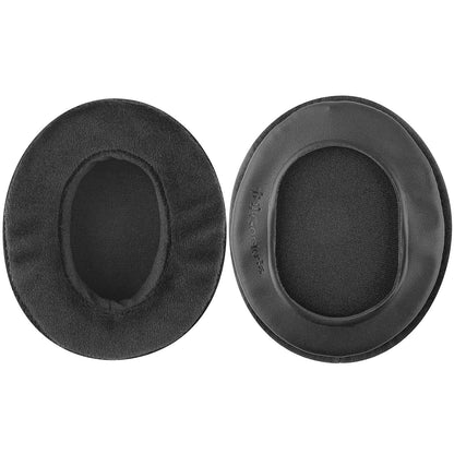 Geekria Comfort Velour Replacement Ear Pads for Audio-Technica ATH-M50X, ATH-M50xBT2, ATH-M40X, ATH-M30X, ATH-M20X, ATH-M10 Headphones, Repair Parts with Video Guide (Black)