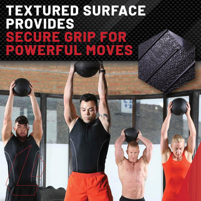 Lifeline Fitness Weighted Slam Ball - Easy to Grip Slam Ball for Home Gym and HIIT Workouts - 8 lb.
