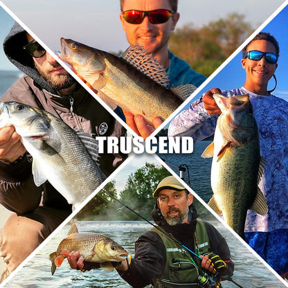 TRUSCEND Blade Bait for Bass Trout Walleye, Easy Catch Fishing Lures for All Levels & Species, Well-Made Long Cast VIB Blade Jig Spinner, VIBEspinner with BKK Sharp Hook, Freshwater Crappie Jigs 3/8oz