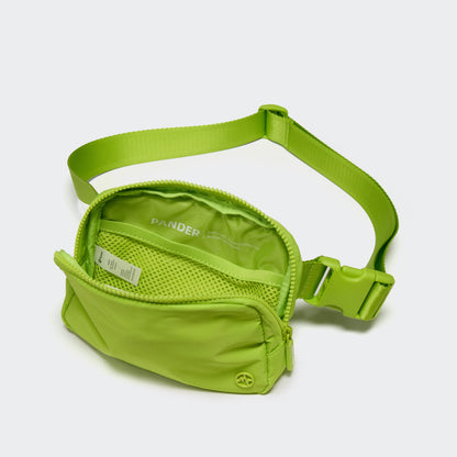 Pander Two Way Zipper Fanny Pack Nylon Everywhere Belt Bag for Women, Water Repellent Waist Packs, Crossbody Bags with Adjustable Strap (Black).