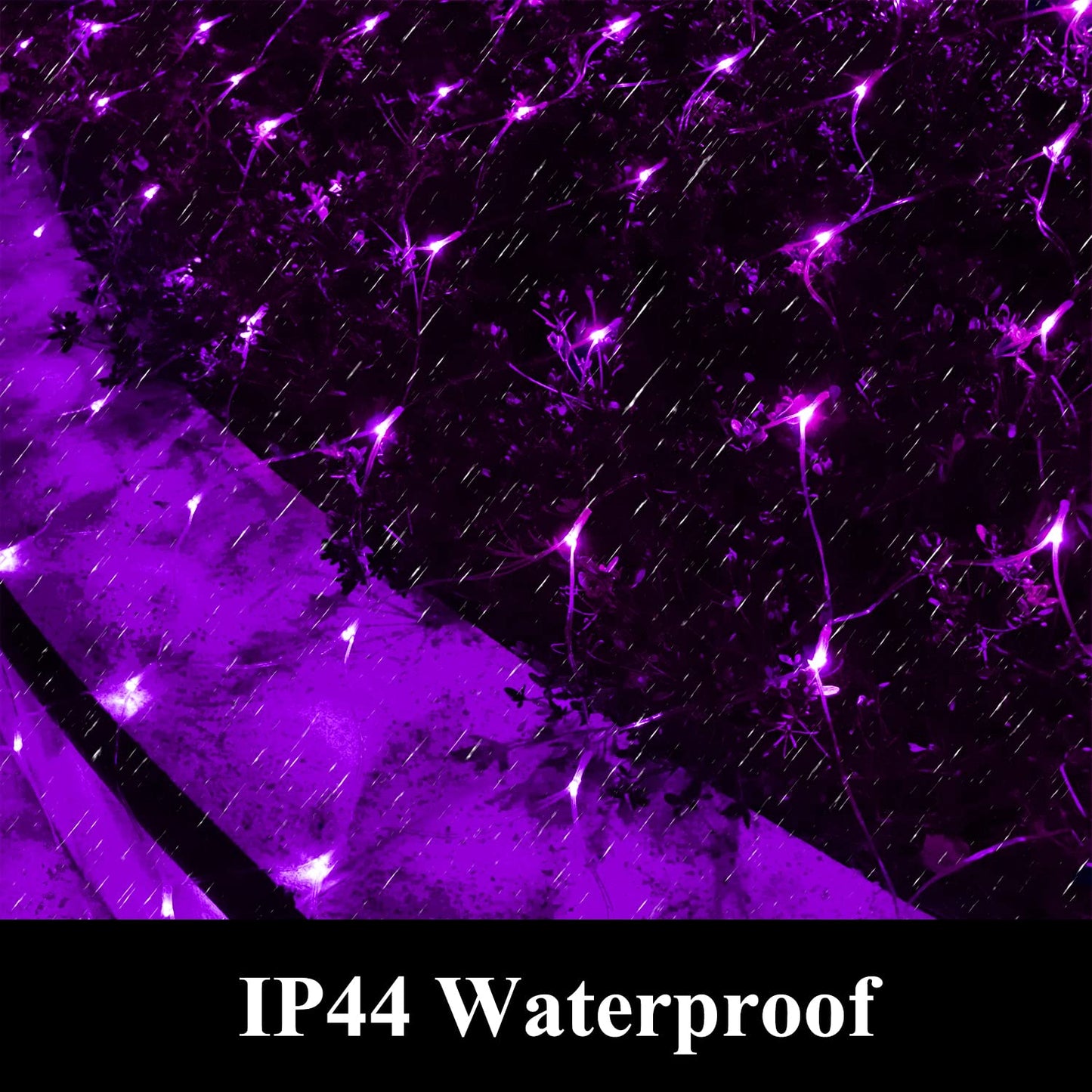 Vicila 240LED Net Light Halloween Decor Mesh Lights, Tree Warp Fairy Lights Outdoor Hanging String Light for Home, Bedroom, Christmas, Garden, Walkway, Bushes Decor-9.8ft x 6.6ft(Purple)