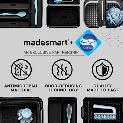 madesmart Collapsible Drying Dish Rack | SINKWARE Collection | Easy Storage | BPA-Free