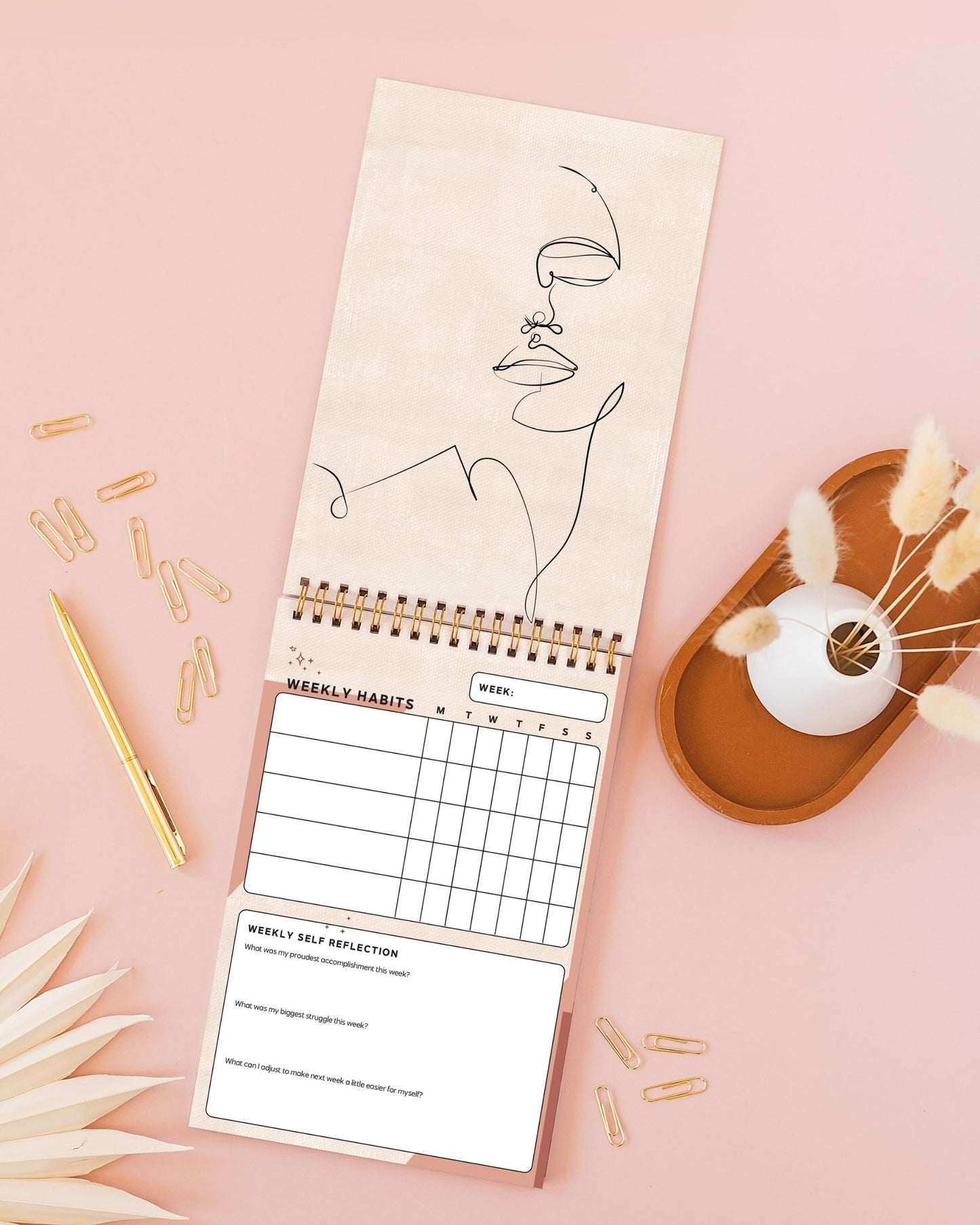 I Know Collection Weekly Habit Tracker Journal - 17-Week Goal Planner & Self-Care Journal - Spiral-Bound Wellness & Productivity Tracker - Daily, Weekly, and Monthly Habit Calendar