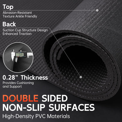 Cybstrax Extra Large Exercise Mat, 10’ x 6'/ 8’ x 6’/ 7’ x 5’/ 6’ x 4’- 7MM Thick Workout Mat for Home Gym, High-Density Gym Mat for Home Gym Floor, Non Slip Large Yoga Mat