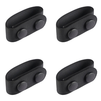 TACNEX 1.5" Duty Belt Keepers w/Double Snaps for Utility Belt Loop Stays Heavy Duty Nylon Tactical Underbelt Holder Retainer Band