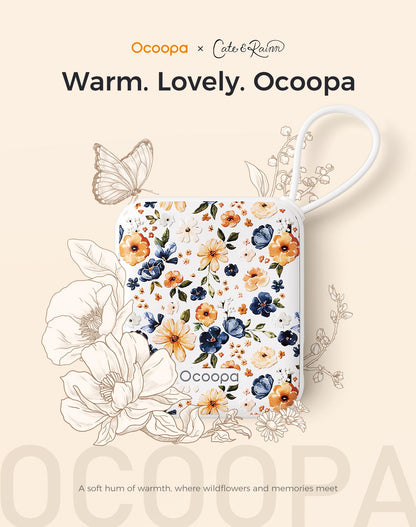 OCOOPA Hand Warmers Rechargeable, Smart Temp Control 7H*2 Long Safe Heat, Ultra Slim, Pocket-Size Design That Fits Gloves, Gifts for Women, Outdoor, Office, Commute (UT5 Nano)