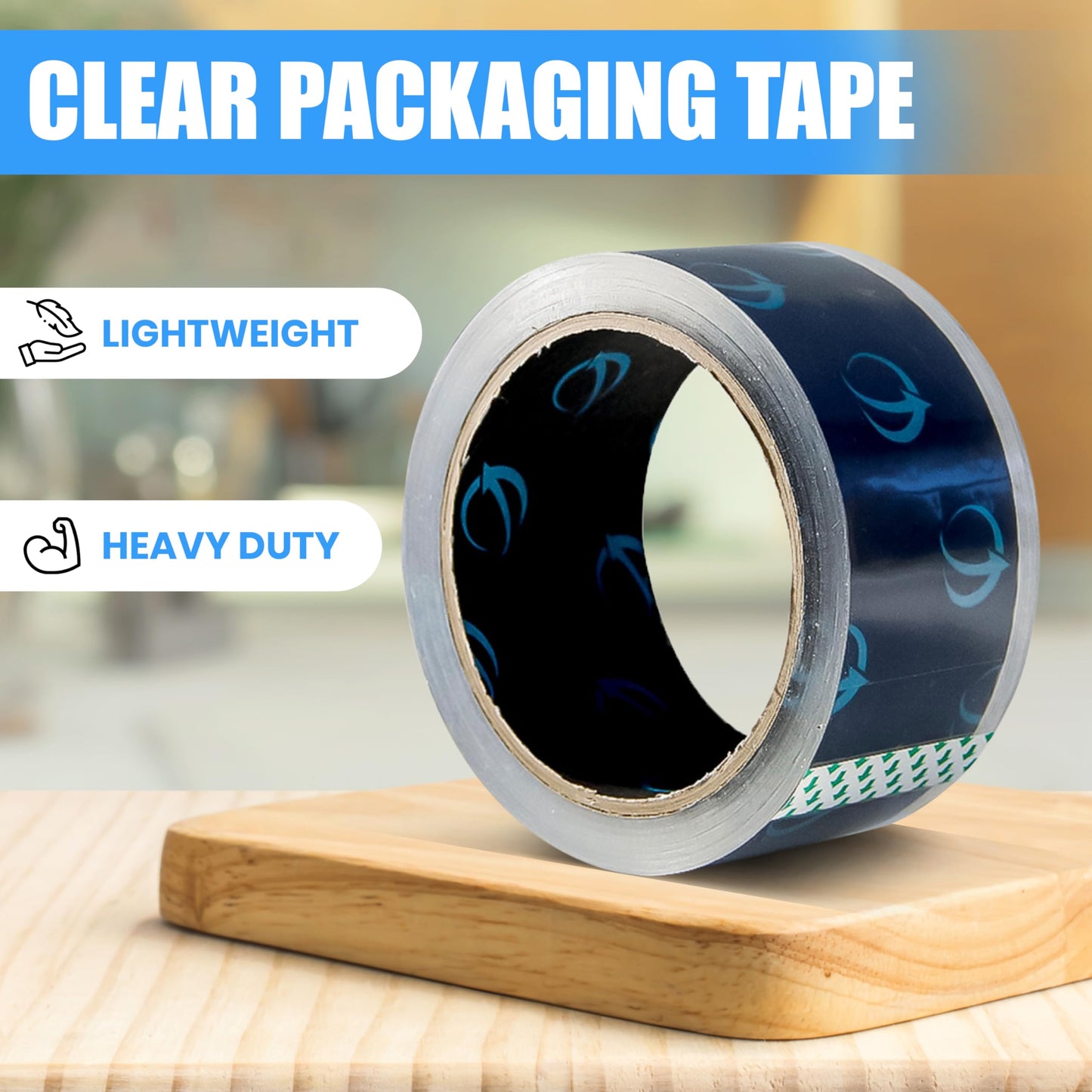 Genesis Global Logistics Clear Packing Tape, 12 Rolls Heavy Duty Packaging Tape for Shipping Packaging Moving Sealing, Thicker Clear Packing Tape, 1.88 Inches Wide, 60 Yards Per Roll