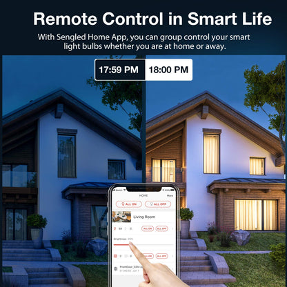 Sengled Smart Light Bulbs, Zigbee Hub Required, Works with Alexa and SmartThings, Voice Control with Google Home and Echo with built-in Hub, Soft White 60W Equivalent A19 Dimmable Smart Bulbs, 4-Pack