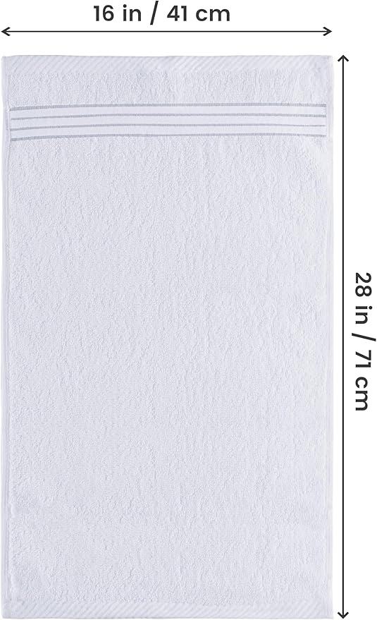 Utopia Towels 6 Piece Premium Hand Towels Set, 16 by 28 inches, 100% Ring Spun