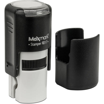 MaxMark Round Self Inking Emoji Stamp - Like - Green Ink