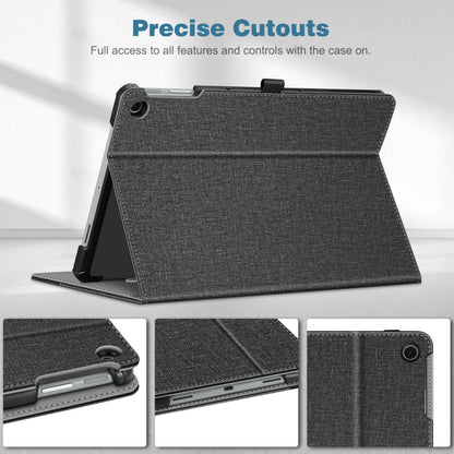 Fintie Case for Google Pixel Tablet 11 Inch 2023 Release, Multi-Angle Viewing Protective Stand Cover with Pocket & Pencil Holder Compatible with Charging Speaker Dock, Gray