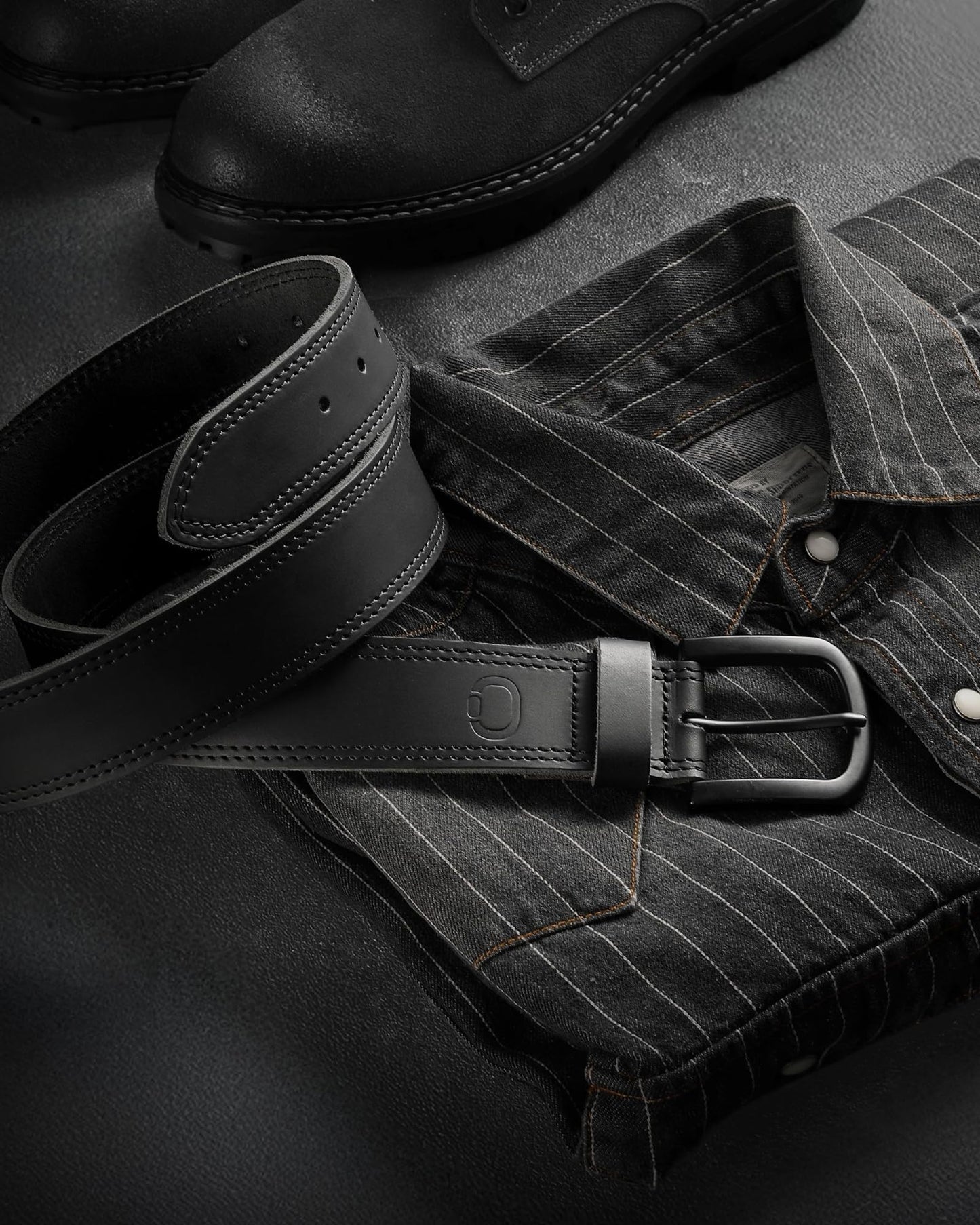 CHAOREN Full Grain Leather Belt for Men, Work Belts for Men Heavy Duty, Daily Wear for Jeans Pants