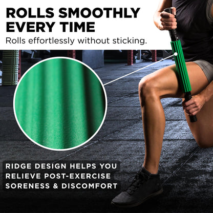 Theraband 13076 Muscle Roller Stick for Self-Myofascial Release, Deep Tissue Massage Rolling Pin, Trigger Point Release and Muscle Soreness, Old Version, One Size
