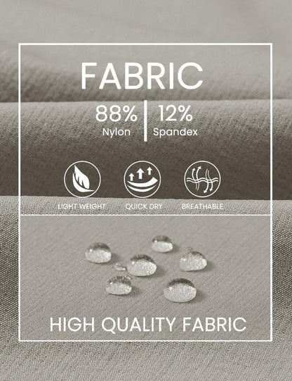TBMPOY Men's Golf Shorts 9" Lightweight Quick Dry Hiking Cargo Shorts Casual Travel Outdoor with 4 Pockets Light Grey 38