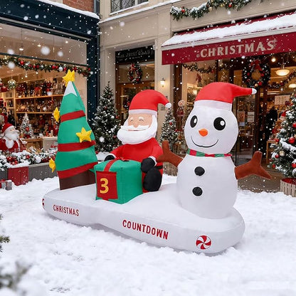 Inflatable Decoration for Inflatable Decoration in Outdoor Courtyards, Indoor Gardens, and Lawns (Christmas Countdown)