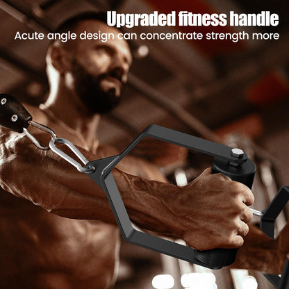 CXPZLLBNHH Pull Down Attachments for Gym, Grip Ø 2.36 in Arm Wrestling Exercise D Handle Cable Attachment, Single Arm Lifting Deadlift Handle Grip for Wrist Forearm and Grip Strength