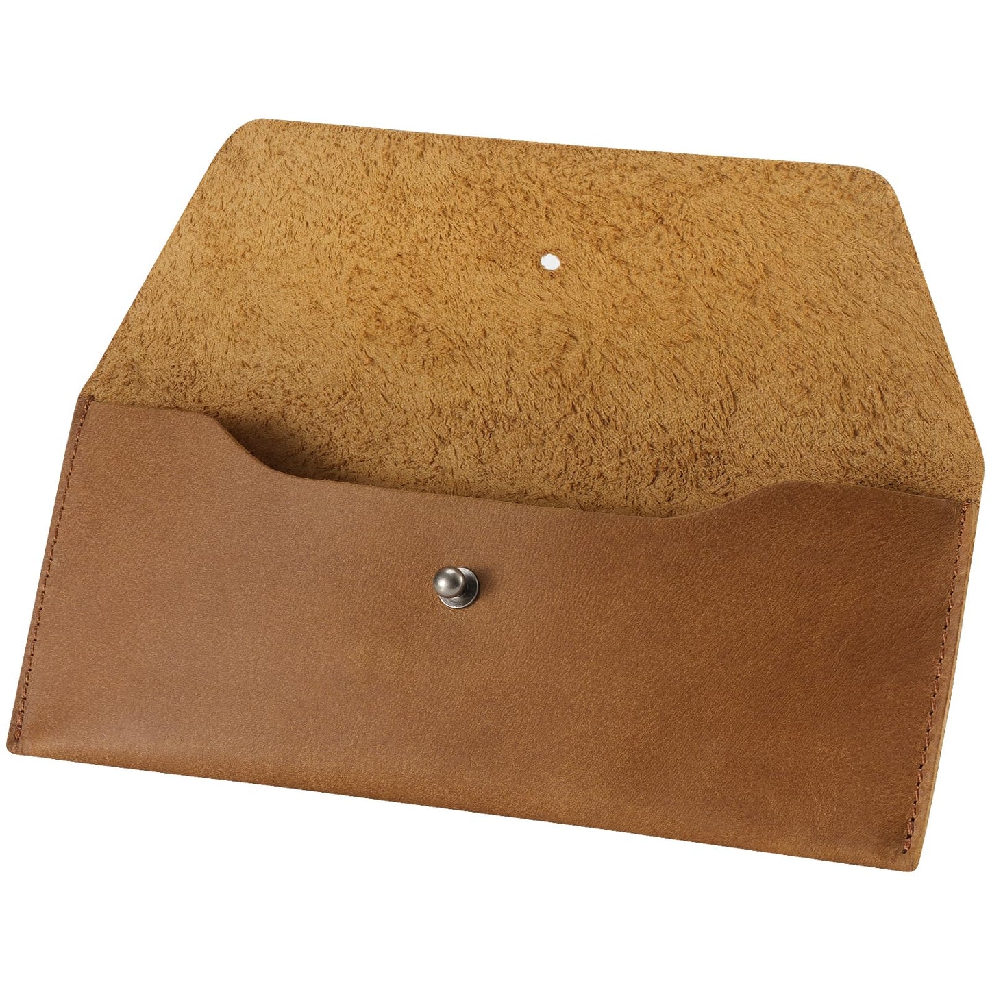 Ringsun Genuine Leather Cash Envelopes, Reusable Budget Envelope, Retro Clutch for Men & Women, Minimalist Wallet, Bourbon Brown