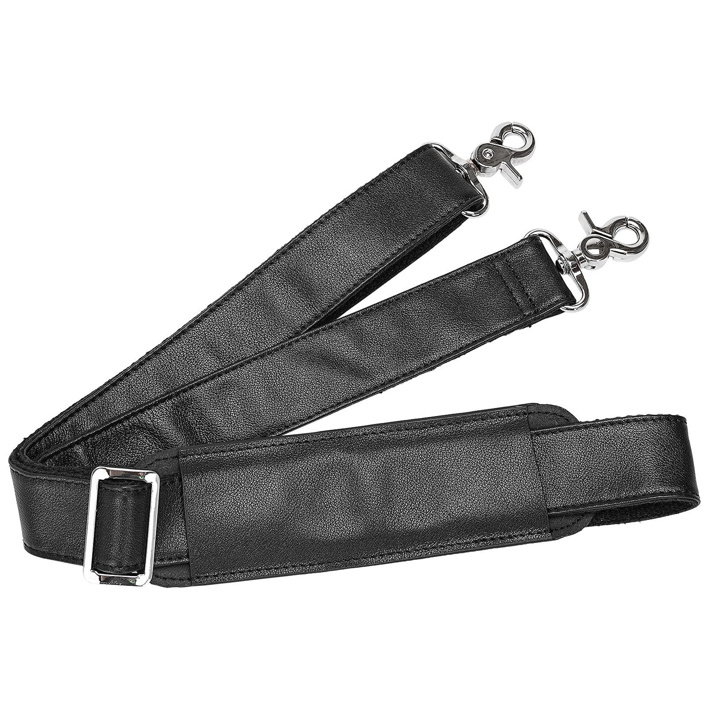 Masa Kawa Full Grain Leather Shoulder Strap - Replacement Bag Straps for Laptop Briefcase, Messenger, Duffel, Crossbody, Travel Bags