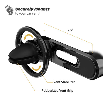 Scosche MMWSM-2PKXCES0 MagicMount Select Magnetic Car Phone Holder Mount for iPhone and Android - 2 Pack - Secure Magnetic Cell Phone Mount for Car Window or Dash - Universal 360° Adjustable Head