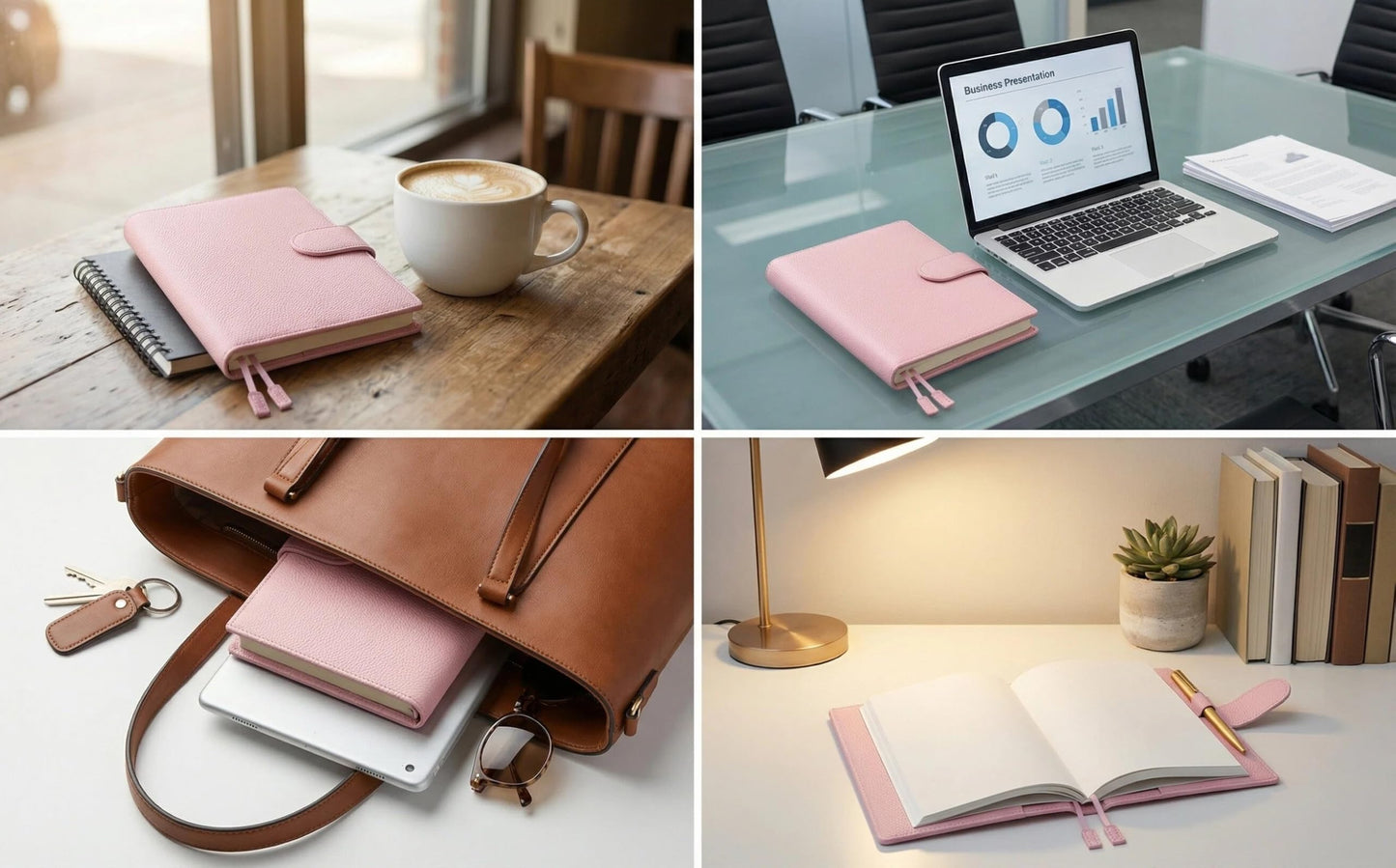 Premium Leather B6 Notebook Cover - Universal Fit for Stalogy, Midori MD, Leuchtturm1917 & More, with Pen Loop,Card Slots, Bookmarks & Back Pocket