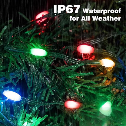 Christmas Lights 800 LED 264 FT, IP67 Waterproof Christmastree Lights with 8 Modes, Remote Control 3 Timers & Memory Function Xmas Decorations for House and Holiday (Multicolor)