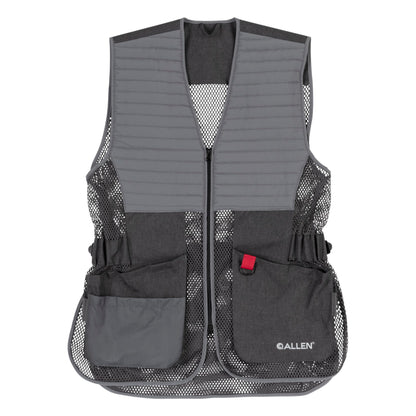 Allen Company Men's Competitor Shooting Vest – Mesh Vest with Moveable Shoulder Pad, Deep Pockets & Side Straps - Medium/Large