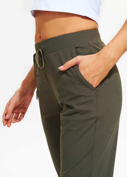 Libin Joggers for Women Petite/Regular/Tall Dance Sweatpants Athletic Workout Tapered Lounge Casual Teacher Pants for Running Yoga Cloths, Olive Green XS