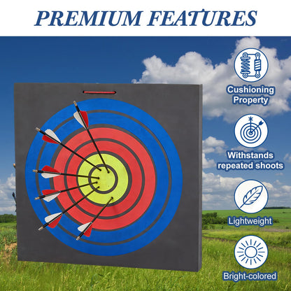 Sumind 2 Pack 20" Foam Archery Target Block High-Density EVA Foam Target for Backyard Archery & Knife Throwing Targets for Backyard Practice, Training, Outdoor Entertainment