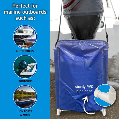 Seaworks Outboard Motor Flushing Bag for Marine Engines & Sterndrives