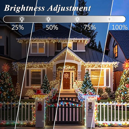 Color Changing Christmas String Lights with Remote, 4 Pack Total 66.6 FT 200 LED Halloween Lights Indoor Outdoor Decoration, 34 Colors Twinkle Fairy Lights for Xmas Tree Dorm Classroom Decoration
