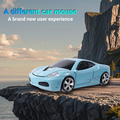 elec Space Wireless Mouse, 2.4GHz Cool Sport Car Shape Computer Mouse 1600 DPI Optical Cordless Mice with USB Receiver for PC Laptop Computer Notebook (Red)